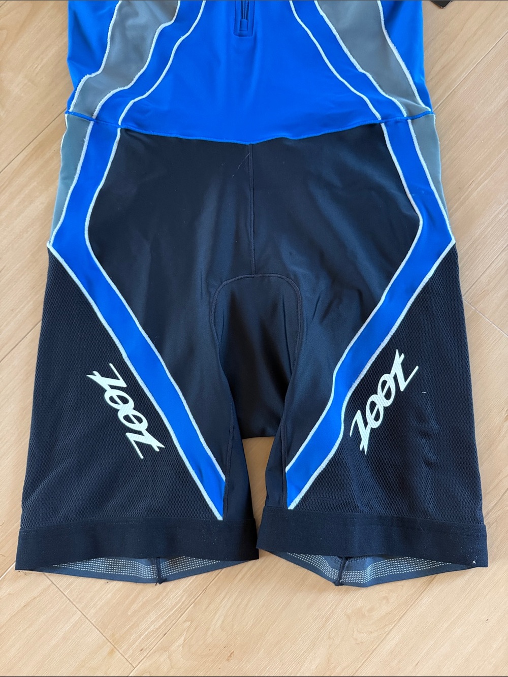 NWT ZOOT MENS CORE TRIATHLON SLEEVELESS RACE SUIT BLUE GRAY TRAINING RACE DAY XL - Picture 3 of 16